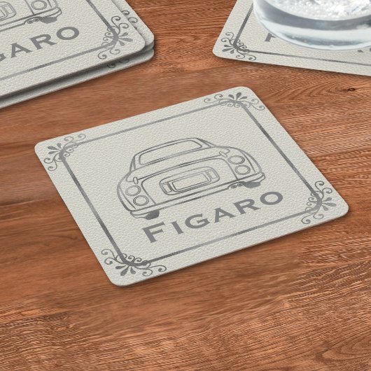 Figarations Figaro Car Square Paper Onderzetter
