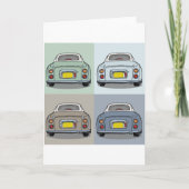 Figarations Figaro Voitures Vierge Carte de voeux (Devant)