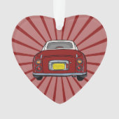 Figarations jolies rouge Figaro ornement de voitur (devant)