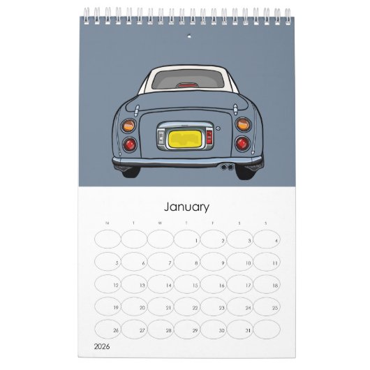 Figarations Jote Lapis Grey Figaro Calendrier de v (Jan 2026)