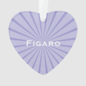 Figarations Jote Lilac Figaro Ornement de voiture (dos)