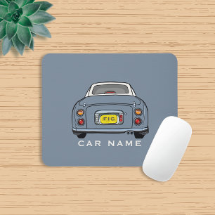 Figarations Lapis Grey Figaro Car Monogram Name Muismat