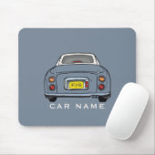 Figarations Lapis Grey Figaro Car Monogram Name Muismat (Met muis)