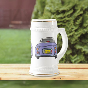 Figarations Monogram Lila Figaro Car Beer Stein Bierpul