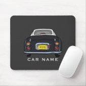 Figarations Name Cute Black Figaro Car Monogram Muismat (Met muis)