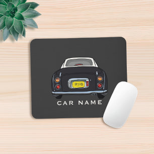 Figarations Name Cute Black Figaro Car Monogram Muismat
