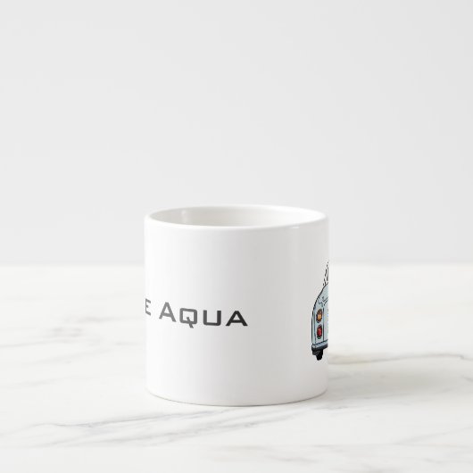 Figarations Nom Pale Aqua Figaro Espresso Mug (Devant)
