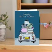 Figarations Pale Aqua Figaro Carte Anniversaire