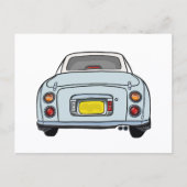 Figarations Pale Aqua Figaro Voiture Carte Postale (Devant)