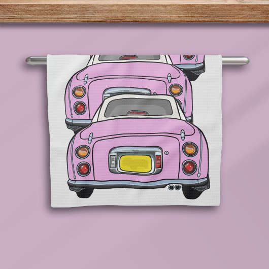 Figarations Pink Figaro Voiture Convoi Serviette d