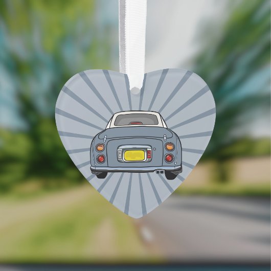 Figarations Schattige Lapis Grijs Figaro Auto Orna Ornament