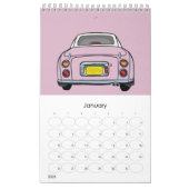 Figarations Schattigee roze Figaro Garagekalender Kalender (Jan 2026)