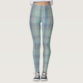 Figarations Tartan moderne Plaid Leggings (Devant)
