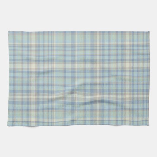 Figarations Tartan Plaid Modernes Serviette de cui (Horizontal)