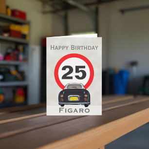 Figarines Black Figaro voiture automobile carte d'