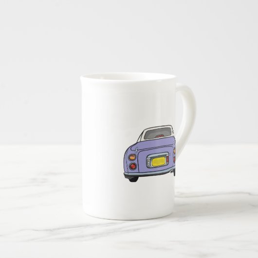Figarines Nom Lilac Figaro Voiture Géant Café Mug (Devant droit)