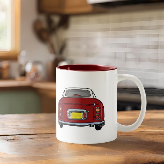 Figarines Nom Rouge Figaro Voiture Café Mug