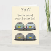 Figaro Car Driving Test Congrates Kaart (Voorkant)