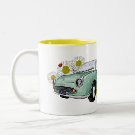 Figaro Emerald Green coffee mug Tweekleurige Koffiemok