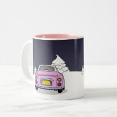 Figaro Figaro Car Tweekleurige Koffiemok (Voorkant links)