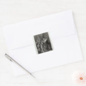 Figaro Vierkante Sticker (Envelop)