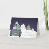 Figaro Voiture Bonne Figmas Carte de Noël (Devant)
