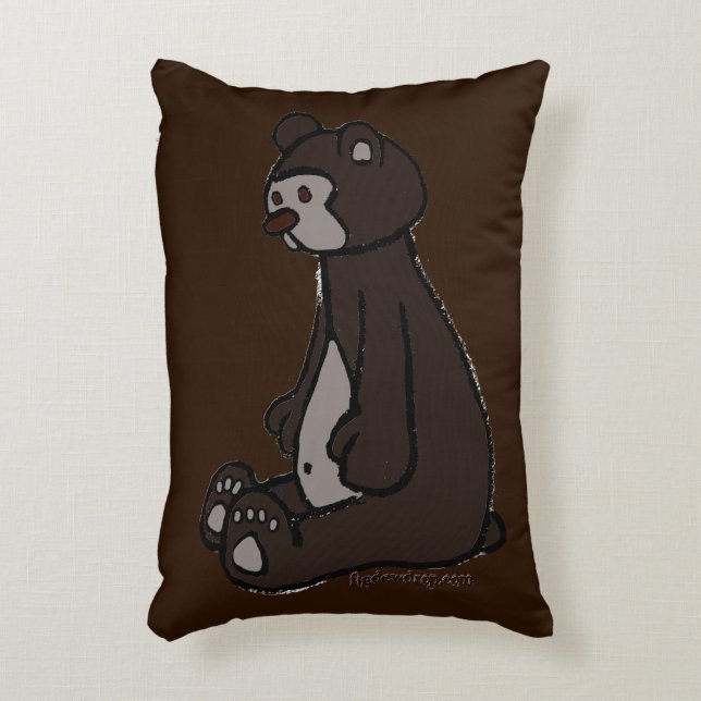 figdewdrop Bear Accent Pillow Kussen (Voorkant(Verticaal))