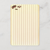 Figdewdrop caterpillar butterfly recipe notecards (Voorkant)