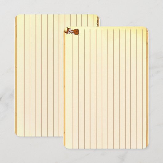 Figdewdrop Fig the fox recipe notecards (Voorkant / Achterkant)