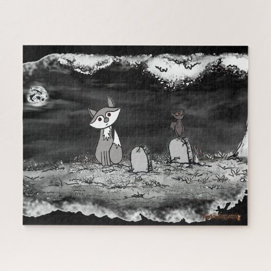 figdewdrop Graveyard Fig & Blinky Jigsaw Puzzle (Horizontal)