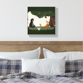 figdewdrop Lentedag opgerekt canvasprint Canvas Afdruk