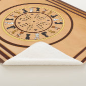 figdewdrop nutty bullseye Sherpa Blanket  Deken (3/4)