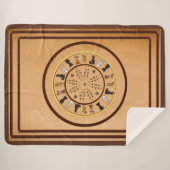 figdewdrop nutty bullseye Sherpa Blanket  Deken (Voorkant (horizontaal))