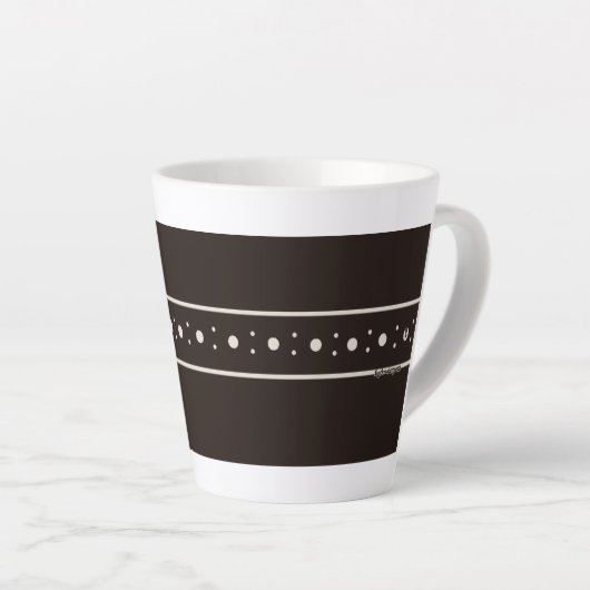 Figdewdrop Relax Cup Black BlinkyBat sm Latte Mug (Angle droit)