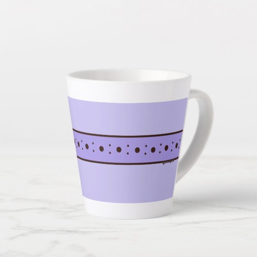 Figdewdrop Relax Cup Violet Purple small Latte Mug (Angle droit)