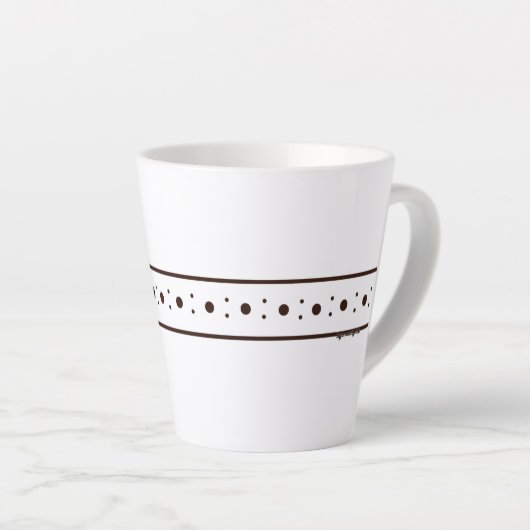 Figdewdrop Relax Cup white small Latte Mug (Angle droit)