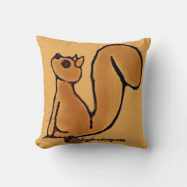 figdewdrop Squirrel sit Throw Pillow Kussen