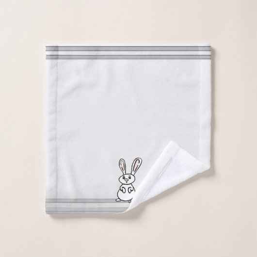 figdewdrops Bunny Bath Towel Set (Gant de toilette)