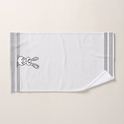 figdewdrops Bunny Bath Towel Set (Serviette à main)