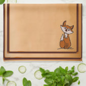 figdewdrops Fig the fox kitchen towel Theedoek (Gevouwen)