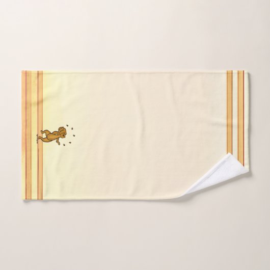 figdewdrops Juggling Squirrel Bath Towel Set (Serviette à main)