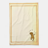 figdewdrops Juggling Squirrel kitchen towel Theedoek (Verticaal)