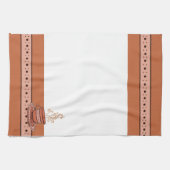 figdewdrops Orange Relax Cup kitchen towel Theedoek (Horizontaal)