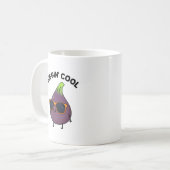 Figgin Cool Funny Fig Food Pun Koffiemok (Voorkant links)