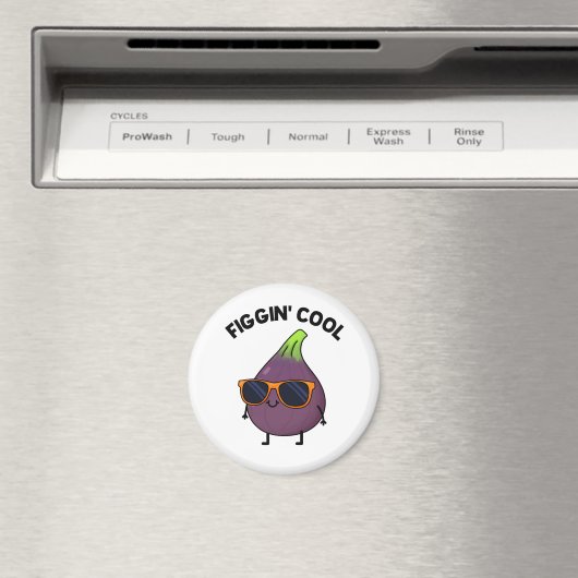 Figgin Cool Funny Fig Food Pun Magneet (Insitu (Vaatwasser))