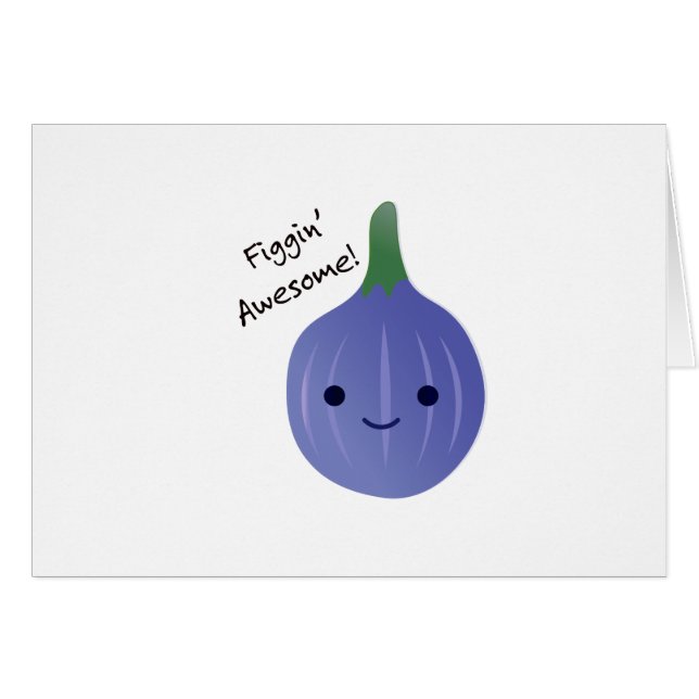 figgin Geweldige Fig Pun (Voorkant Horizontaal)