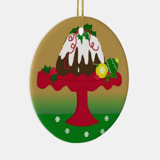 Figgy Pudding Keramisch Ornament (Rechts)