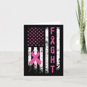 Fight Breast Survivor American Flag Breast Cancer Kaart