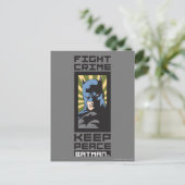 Fight Crime - Keep Peace - Batman Briefkaart (Staand voorkant)