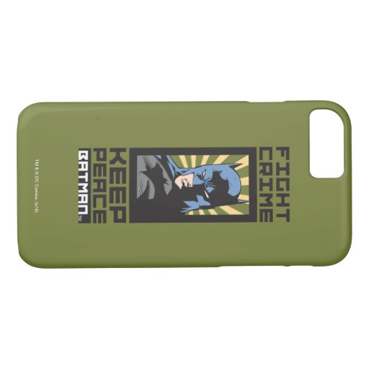 Fight Crime - Keep Peace - Batman Case-Mate iPhone Case (Achterkant (Horizontaal))